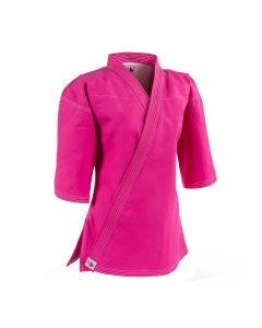 Women's Heavyweight Pink Canvas Karate Jacket 