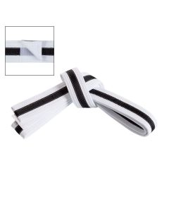 Adjustable Black Stripe Belt 