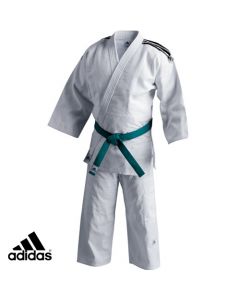 Adidas Judo Beginner's Gi Uniform with Stripes (J350-ST-WH)