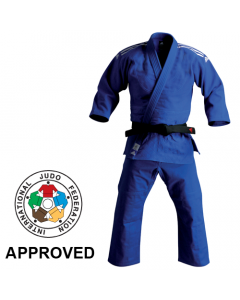 Adidas Blue IJF Approved Judo Elite Gi Uniform (J730-ST-BU-IJF)