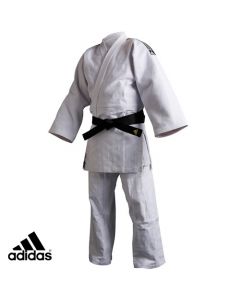 Adidas Judo Elite Gi Uniform with Stripes (J730-ST-WH)
